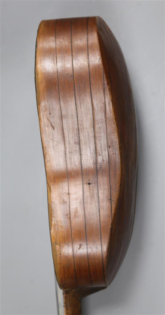 A mid 19th century Italian Chittara Battente, 91cm long